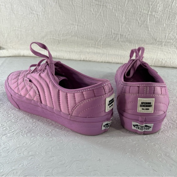 Vans Authentic x Opening Ceremony Quilted Orchid Pink Skate Shoe Men 7.5 Women 9 - Picture 13 of 16